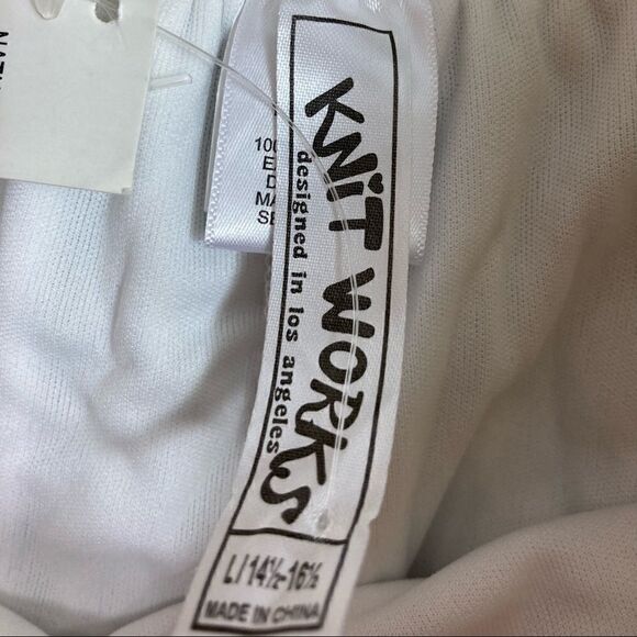 Knit Works denim and lace style skort, size YL, NWOT - Picture 8 of 8